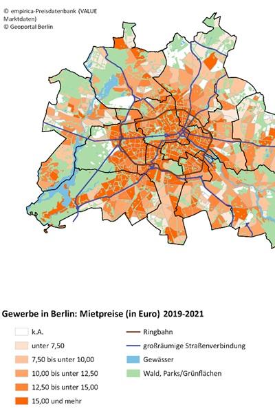 Gutachten zur Gewerbestruktur und den Gewerbemieten Berlins