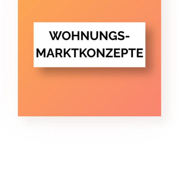 Produkt: Wohnungsmarktkonzepte